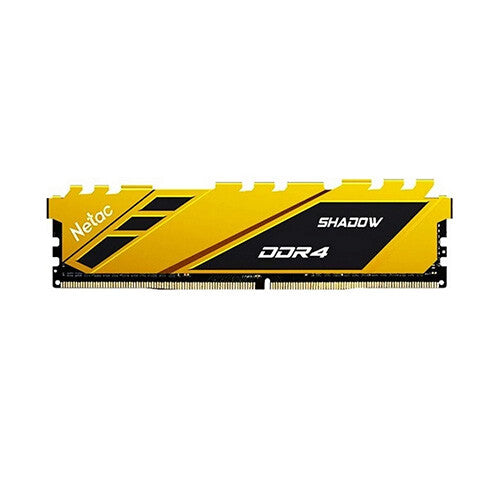 Netac Shadow Yellow 16 GB (1x16 GB) DDR4 3200 MHz Memory Kit | CL16, Heatsink
