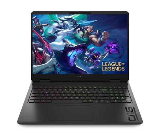 HP OMEN Gaming 16-ap0300na Copilot+ PC AMD Ryzen™ 9 8940HX Laptop 40.6 cm (16") 2K 24 GB DDR5-SDRAM 1 TB SSD NVIDIA GeForce RTX 5060 Wi-Fi 6E (802.11ax) Windows 11 Home Black