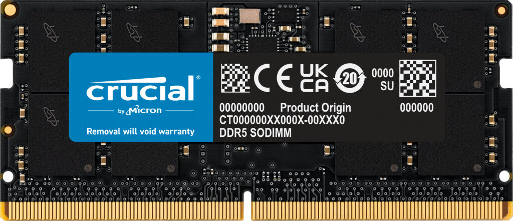 Crucial CT16G48C40S5 16 GB (1x16 GB) DDR5 4800 MHz Memory Kit | CL40