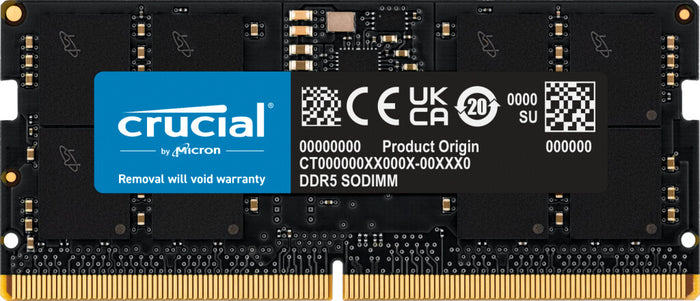 Crucial CT16G48C40S5 16 GB (1x16 GB) DDR5 4800 MHz Memory Kit | CL40