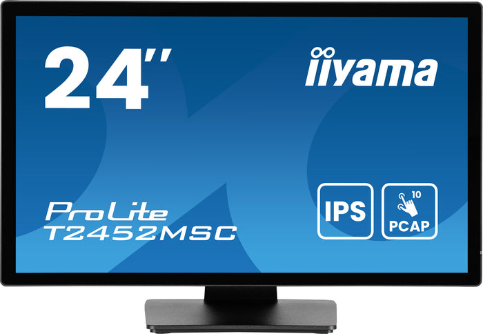 iiyama ProLite T2452MSC-B1AG 24" Full HD Monitor | 1920 x 1080 60Hz HDMI DP