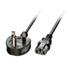Lindy 3m UK 3 Pin to C13 Mains Cable