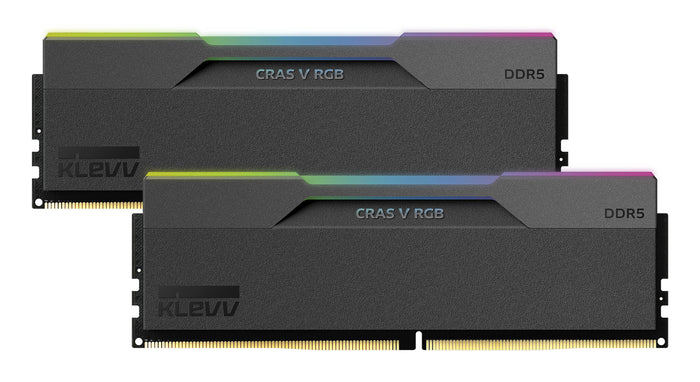 Klevv 32GB (2X16GB) 6000MHz CL30 DDR5 GAMING RAM MODULE 30-36-36-76 1.35V CRAS V RGB KIT