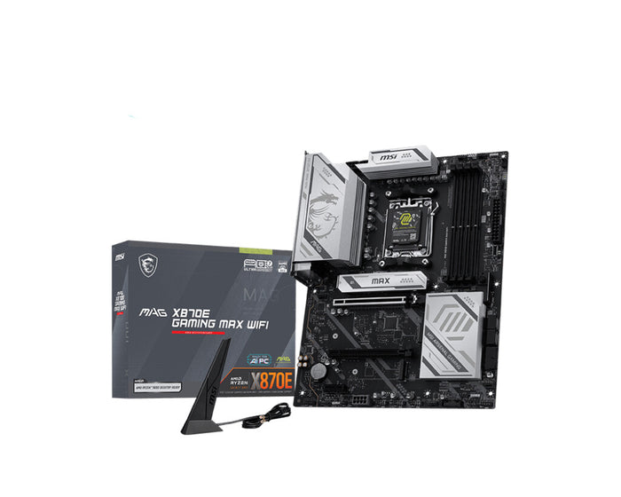MSI MAG X870E GAMING MAX WIFI ATX Motherboard | AM5 | 4x DDR5 Slots | Wi-Fi 7