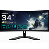 Gigabyte G34WQCP 34" UltraWide Quad HD Curved Gaming Monitor | 3440 x 1440 180Hz 1ms HDMI DP