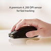 ASUS MD200 /BK mouse Ambidextrous RF Wireless + Bluetooth Optical 4200 DPI