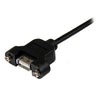 StarTech 1 ft Panel Mount USB Cable A to A - F/M