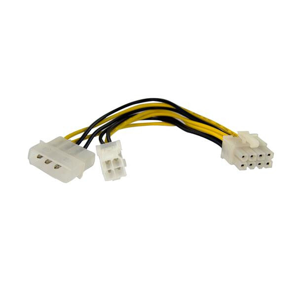 .com 6in 4 Pin to 8 Pin EPS Power Adapter LP4 F M