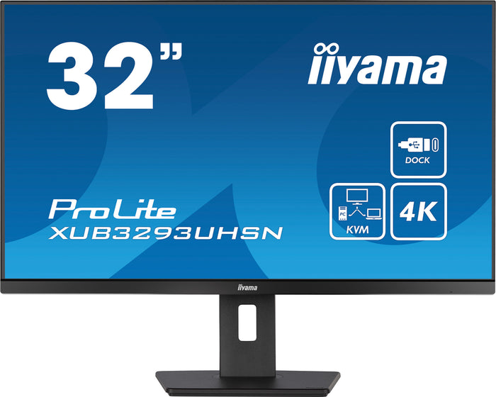 iiyama ProLite XUB3293UHSN-B5 32" 4K Ultra HD Monitor | 3840 x 2160 60Hz USB-C DP