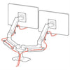 Ergotron LX Series 45-245-026 monitor mount / stand 68.6 cm (27") Clamp/Bolt-through Silver