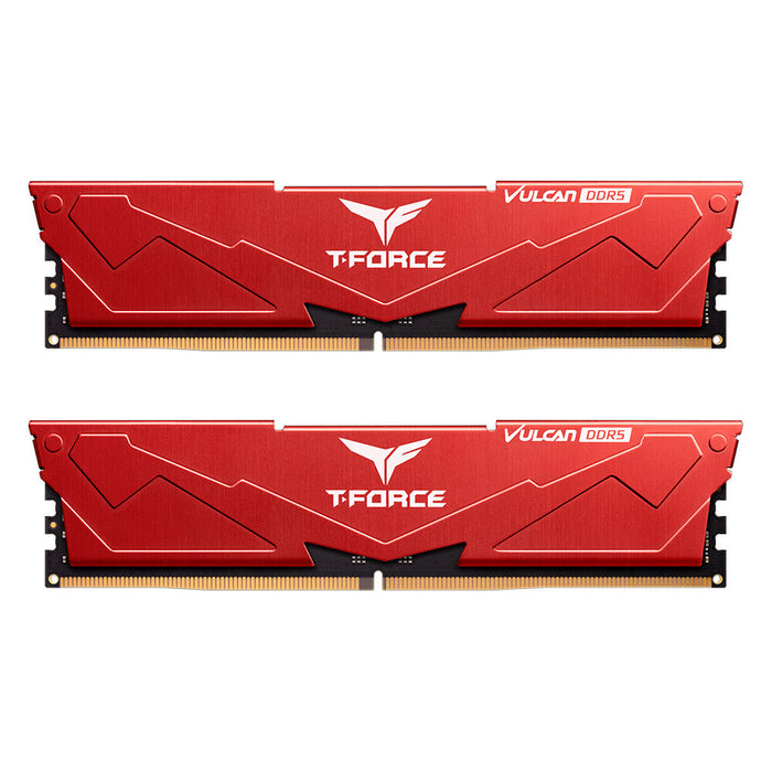 Team Group T-Force Vulcan 64 GB (2x32 GB) DDR5 6000 MHz Memory Kit | CL38, XMP, Heatsink