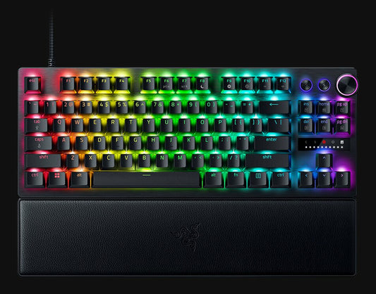 Razer Huntsman V3 Pro Tenkeyless - UK Gaming Keyboard | Wired, QWERTY, Tenkeyless (80 - 87%), Black, Backlit