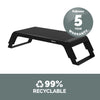 Fellowes Computer Monitor Stand with 3 Height Adjustments - Hana LT Monitor Riser - Ergonomic Adjustable Monitor Stand for Computers - Max Weight 22.6KG - Black