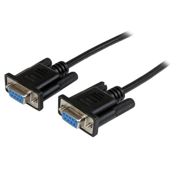 1m DB9 RS232 Serial Null Modem Cable F F
