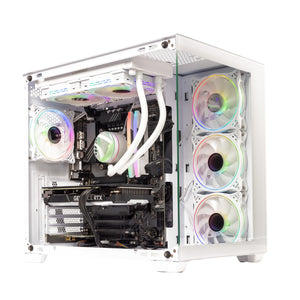 GTR Gaming PC | AMD Ryzen 7 9800X3D | RTX 5080 16GB | 32GB DDR5 5600MHz | 2TB NVMe SSD | 1000W Gold PSU | Wi-Fi | AIO Cooler | ARGB White Case | Windows 11