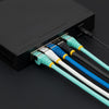 StarTech.com 7m CAT6a Ethernet Cable - Aqua - Low Smoke Zero Halogen (LSZH) - 10GbE 500MHz 100W PoE++ Snagless RJ-45 w/Strain Reliefs S/FTP Network Patch Cord