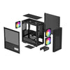 DeepCool CH360 DIGITAL ARGB Micro Tower PC Case Black | Liquid Cooling Support