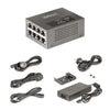 StarTech.com 4-Port Multi-Gigabit PoE++ Injector, 5/2.5/1G Ethernet (NBASE-T), PoE/PoE+/PoE++ (802.3af/802.3at/802.3bt), 160Watts Power Budget, Wall/DIN Rail Mountable, Unmanaged