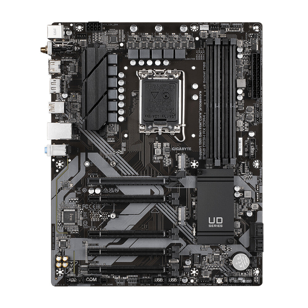 Gigabyte B760 DS3H AX DDR4 ATX Intel Motherboard | LGA1700 Socket - 4 x DDR4 Memory Slots