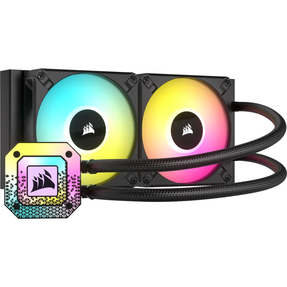 Corsair iCUE H100i ELITE CAPELLIX XT AIO Liquid Cooler | 240mm 2100 RPM 65.57 CFM PWM RGB Black