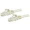 StarTech 15m CAT6 Ethernet Cable - White CAT 6 Gigabit Ethernet Wire -650MHz 100W PoE RJ45 UTP Network/Patch Cord Snagless w/Strain Relief Fluke Tested/Wiring is UL Certified/TIA