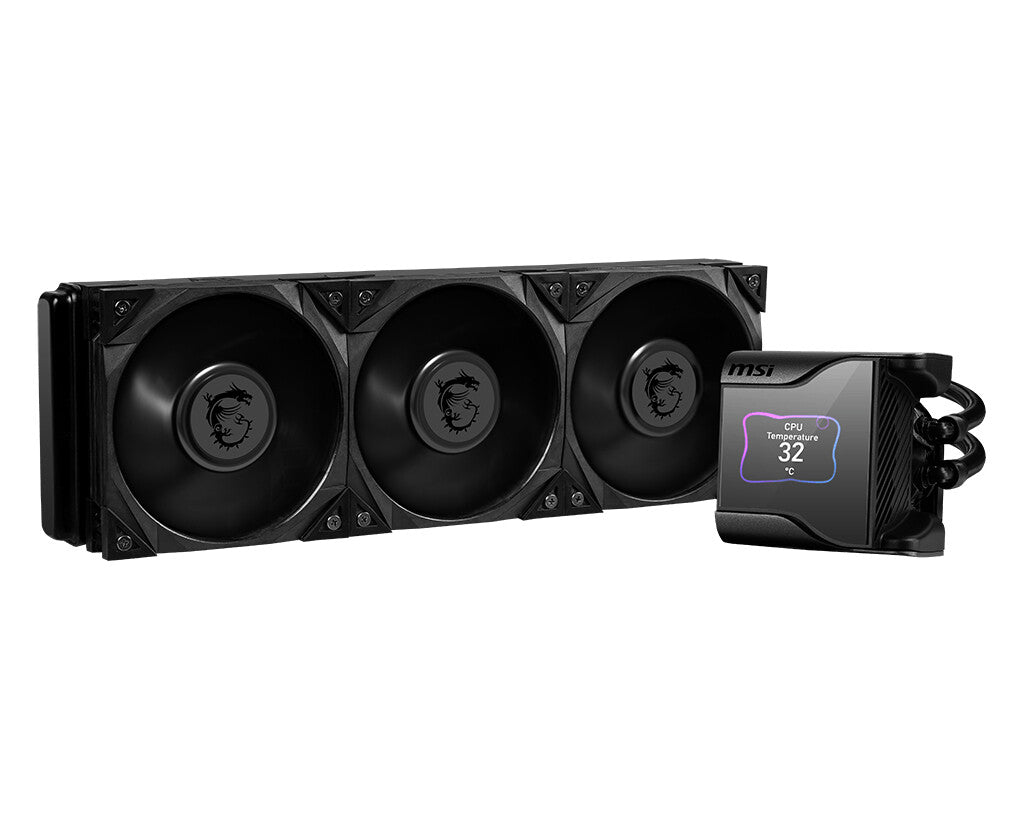 MSI MEG CORELIQUID S360 AIO Liquid Cooler | 360mm 56.2 CFM PWM Hydro Dynamic Bearing (HDB) Intel & AMD Compatible Black