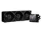 MSI MEG CORELIQUID S360 AIO Liquid Cooler | 360mm 56.2 CFM PWM Hydro Dynamic Bearing (HDB) Intel & AMD Compatible Black