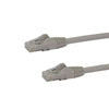 StarTech 75ft CAT6 Ethernet Cable - Gray CAT 6 Gigabit Ethernet Wire -650MHz 100W PoE RJ45 UTP Network/Patch Cord Snagless w/Strain Relief Fluke Tested/Wiring is UL Certified/TIA