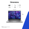 HP ZBook 8 G1i Data Science Intel Core Ultra 9 285H Mobile workstation 40.6 cm (16") WUXGA 8 GB DDR5-SDRAM 1 TB SSD NVIDIA RTX 500 Ada Wi-Fi 7 (802.11be) Windows 11 Pro AI Workstation, AI PC Silver