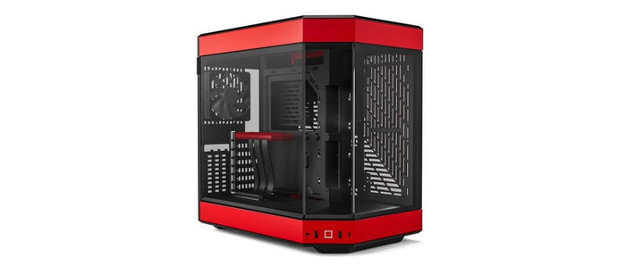 HYTE Y60 Midi Tower PC Case Black, Red | Liquid Cooling Support
