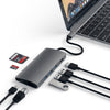 Satechi Multi-Port Adapter V2 Dock st. USB 3.2 Gen 1 (3.1 Gen 1) Type-C 10000 Mbit/s Grey
