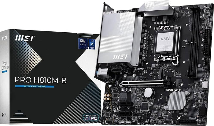 MSI PRO H810M-B mATX Motherboard | LGA1851 | 2x DDR5 Slots