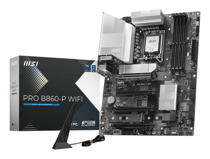 MSI PRO B860-P WIFI ATX Motherboard | LGA1851 | 4x DDR5 Slots | Wi-Fi 7