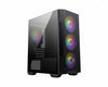 MSI MAG FORGE M100R ARGB Midi Tower PC Case Black, Transparent