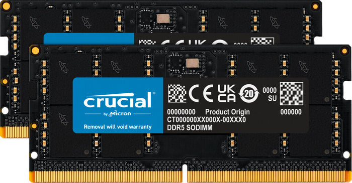 Crucial CT2K32G56C46S5 64 GB (2x32 GB) DDR5 5600 MHz Memory Kit | CL46