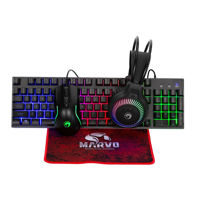 Marvo CM416 LOOT40 Gaming Keyboard | Wired, Black, Backlit, Mouse Included