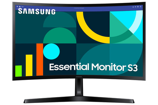 Samsung Essential Monitor LS24D366GAU 24" Full HD Curved Monitor | 1920 x 1080 100Hz HDMI VGA