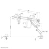 Neomounts by Newstar monitor desk mount