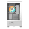 GIGABYTE C201 PANORAMIC ICE PC Case - Mid Tower, m-ATX, 360mm radiator support, 3 Pre-installed Fans, USB 3.0, Support RGB Fusion