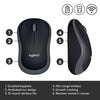 Logitech M185 mouse Ambidextrous RF Wireless Optical 1000 DPI