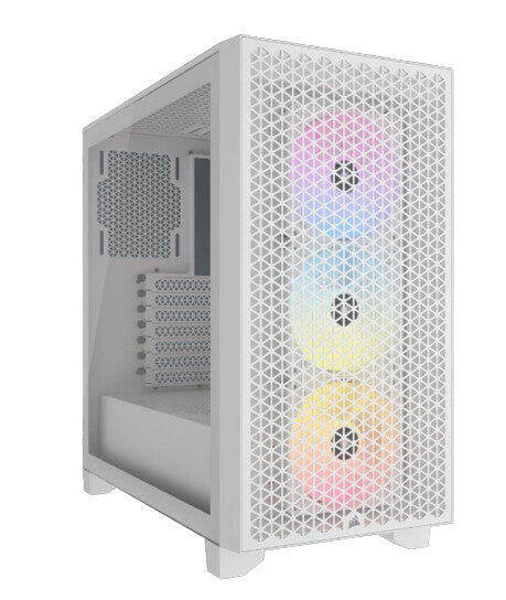 Corsair CC-9011256-WW ARGB Midi Tower PC Case White | Liquid Cooling Support