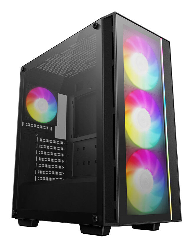 DeepCool MATREXX55 V4 C ARGB Midi Tower PC Case Black | Liquid Cooling Support