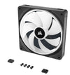 Corsair iCUE LINK QX140 2 Pack Case Fan | 140mm 2000 RPM 82.5 CFM PWM RGB Magnetic levitation bearing Black