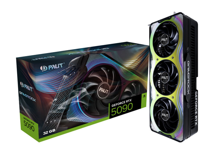 Palit GeForce RTX 5090 32 GB GDDR7 Overclocked Graphics Card | PCIe 5.0 | 3 x DP and 1 x HDMI | Active Cooling