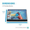 HP E-Series E14 G4 14" Full HD Monitor | 1920 x 1080 60Hz USB-C
