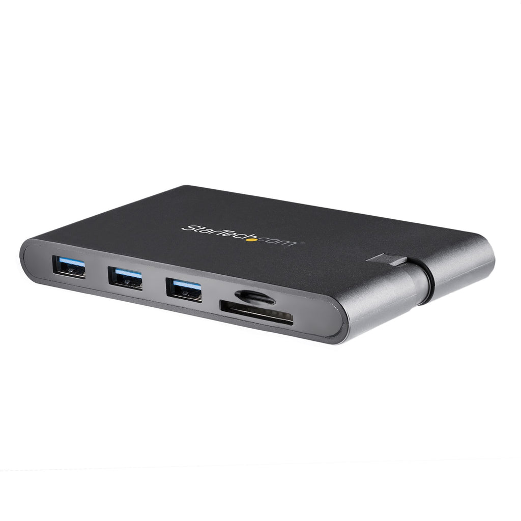 .com USB C Multiport Adapter USB Type C Mini Dock HDMI 4K or VGA 1080p Video 100W Power Delivery Passthrough 3 port USB 3.0 Hub GbE SD & MicroSD Laptop Travel Dock