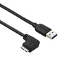StarTech Slim Micro USB 3.0 Cable - M/M - Left-Angle Micro-USB - 0.5m (20in)