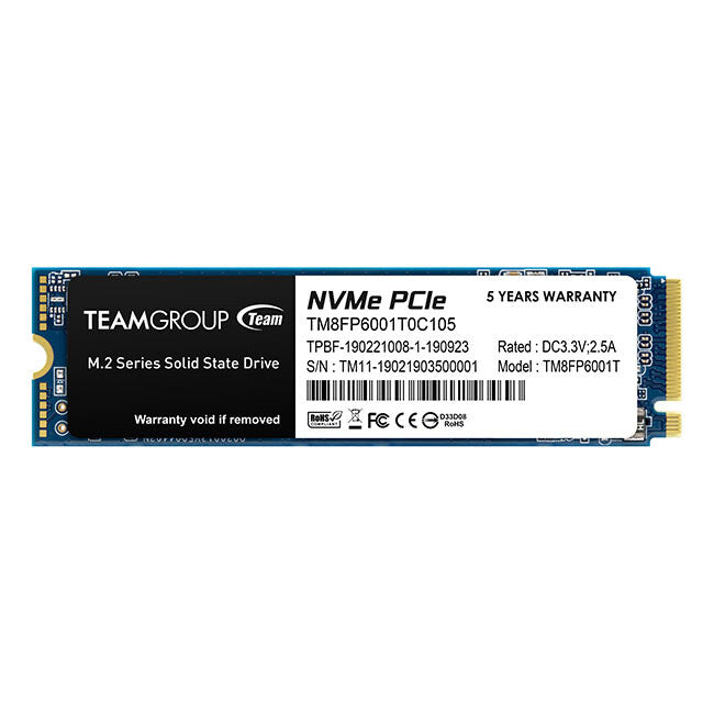 Team Group MP33 1 TB PC/Laptop Internal SSD | 3D NAND NVMe PCI Express 3.0 M.2