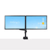 StarTech.com Desk Mount Dual Monitor Arm - Full Motion Monitor Mount for 2x VESA Displays up to 32" (17lb/8kg) - Vertical Stackable Arms - Height Adjustable/Articulating - Clamp/Grommet