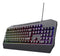 Trust GXT 836 Evocx Gaming Keyboard | Wired, QWERTY, Full-size (100%), Black, Backlit